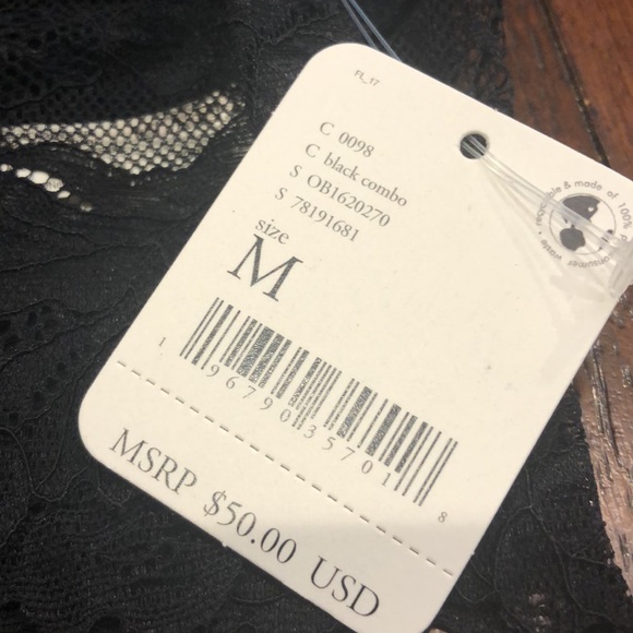 Free People Everyday Lace Longline 2 pack in Black Combo - Picture 6 of 10